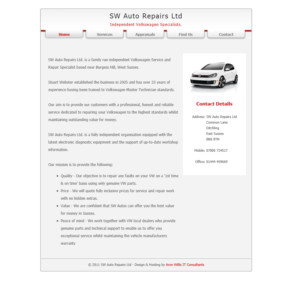 SW Auto Repairs Ltd.